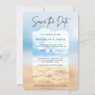 Invitation Beach Save La Date C'Est Une Plage