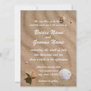 Invitation Beach Serenity Mariage