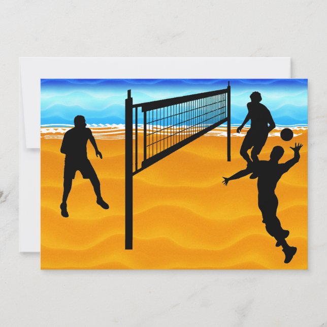 Invitation Beach Volley (Devant)