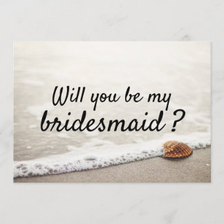 Invitation Beach Waves Mariage Bridesmaid