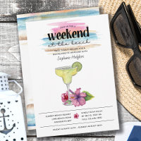 Beach Weekend Margarita et Hibiscus Bachelorette