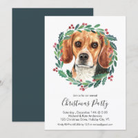 Beagle Chien Élégante fête de Noël