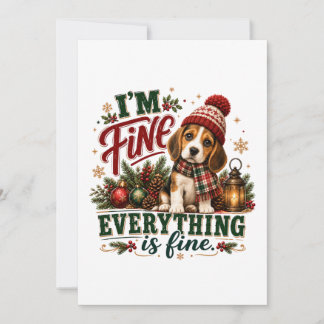 Invitation Beagle Fine Tout Va Bien