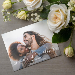 Invitation Beaming Delight Photo Wedding Enregistrer la date