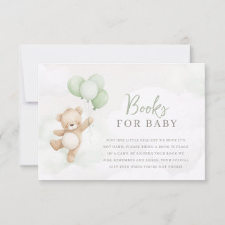 Invitation Bearly Wait Baby Shower Sage Bear Books For Baby