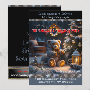 Invitation Bearny pour U Festive Festive Noël Party