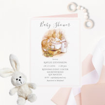 Beatrix Potter rose bébé fille Douche