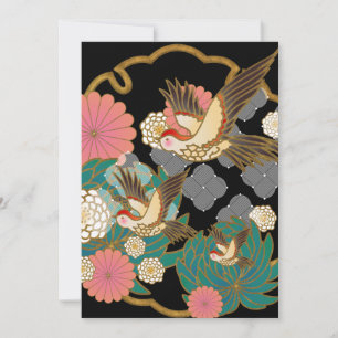 Invitation Beau design japonais