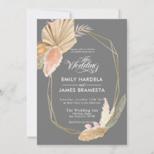 Beau Feuille rustique aquarelle Mariage budget