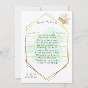 Invitation Beau Lime Green 💚 Boho Honey-Do jeu
