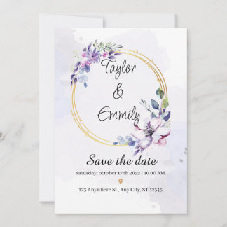 Invitation beau mariage