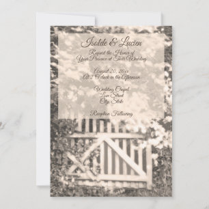 Invitation Beau Mariage de Garden Gate