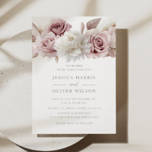 Invitation Beau Mariage Rose Blush