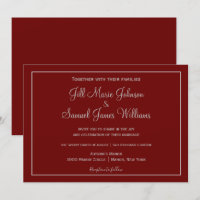 Beau Mariage rouge et gris