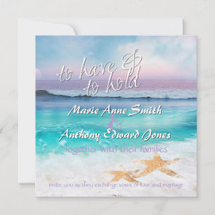 Invitation BEAU TROPICAL OCEAN SLEVER Mariage Invitatiatiatia