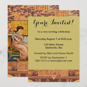 Invitation Beauté Beast Classic Fairy Tale Caractères