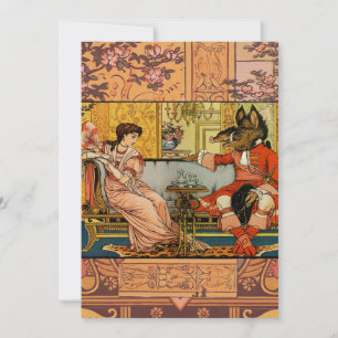 Invitation Beauté Beast Classic Fairy Tale Caractères