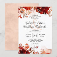 Beauté rustique Floral Drop Mariage d'aquarelle
