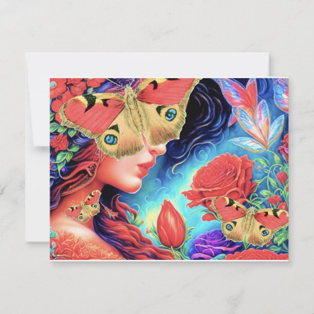 Invitation "Beautopia" Papillon ART Belle Surreal Femme (Devant)