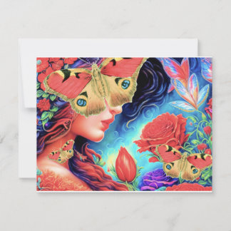 Invitation "Beautopia" Papillon ART Belle Surreal Femme