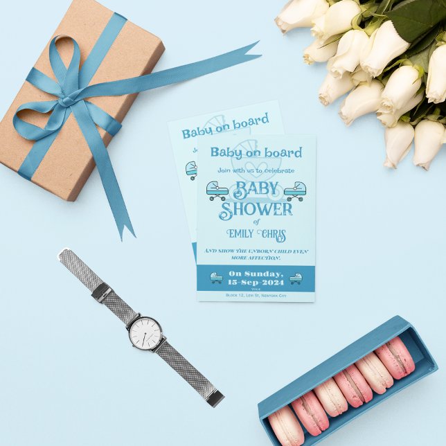 Invitation Bébé à bord (Créateur téléchargé)