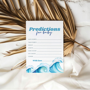 Invitation Bébé À Bord Prédictions De Baby shower Pour Bébé