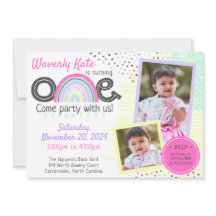 Bébé Arc-en-ciel 1er Anniversaire Kawaii Dessins 2