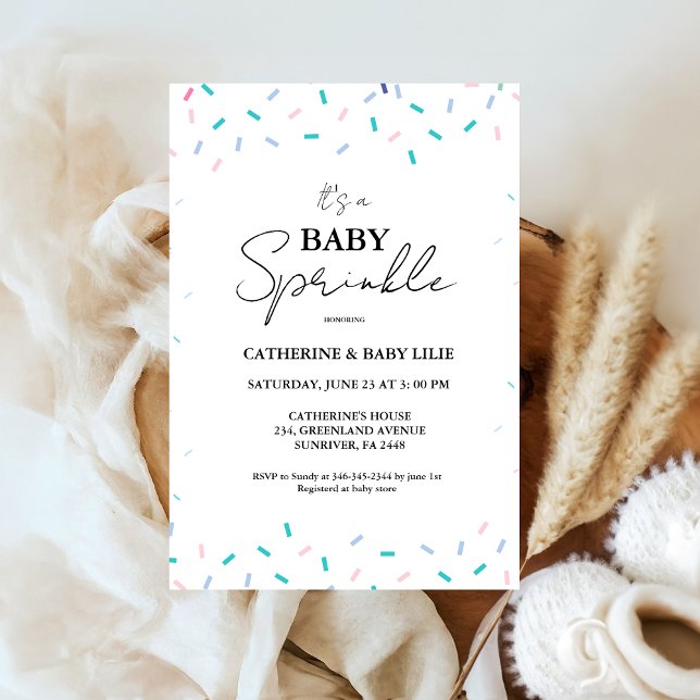 Invitation Bébé arrose le Baby shower neutre entre les sexes (Créateur téléchargé)