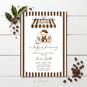 Invitation Bebe Cafe, Un bébé est en route Baby Shower