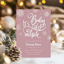 Bébé, c'est froid à l'extérieur du Baby shower de