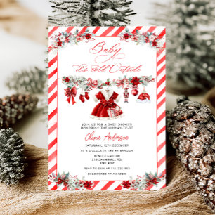 Invitation Bébé c'est froid dehors Baby shower fille