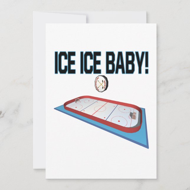Invitation Bébé de glace (Devant)