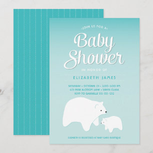 Invitation Bébé de l'ours polaire