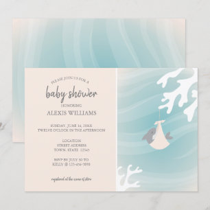 Invitation Bébé de requin doux