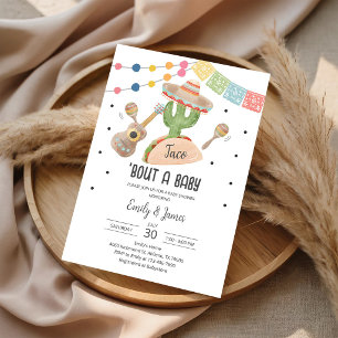 Invitation Bébé de sexe neutre Cactus Taco