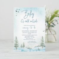 Bébé d'hiver atmosphérique C'est un Baby shower fr