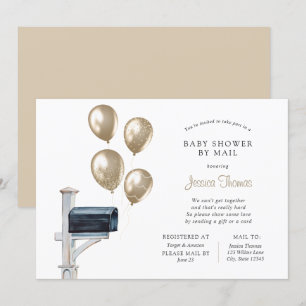 Invitation Bébé Douche longue distance par courrier