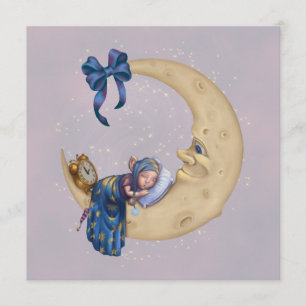 Invitation Bébé Elf de lune