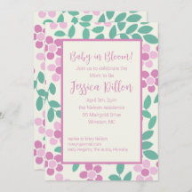 Bébé en fleur Baby shower de marguerites roses