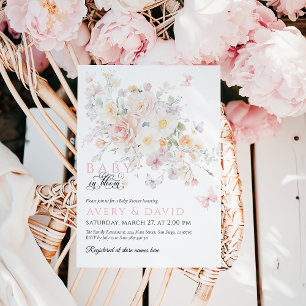Invitation Bébé en Fleur Fleur Fleur Fleur Fleur Fleur Fleur 