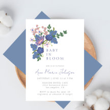 Bébé En Fleur Fleur sauvage Floral Baby shower ble