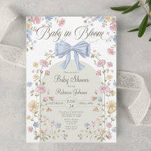 Bébé en fleurs Baby Shower aux fleurs sauvages pas