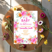 Bébé en fleurs douche florale lumineuse d'été
