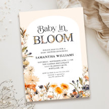 Bébé en fleurs Élégante aquarelle Fleurs sauvages