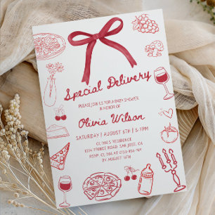 Invitation Bébé en livraison spéciale - Baby Shower - Courrie