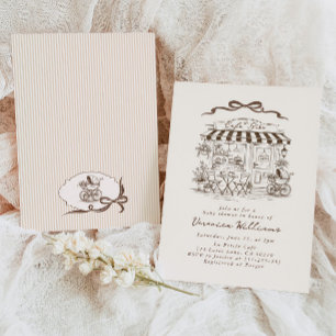 Invitation Bébé en préparation Bebe Café Café Baby Shower