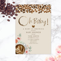Bébé en préparation Oh Bébé Floral Baby Shower Caf