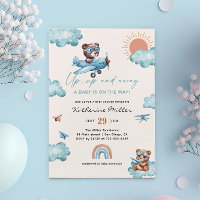 Bébé en route Baby Shower Aviation | Avion
