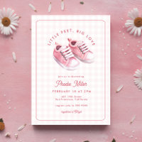 Bébé En vichy Baskets  Baby shower rose