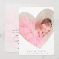 BÉBÉ FILLE photo moderne mignon cadre coeur rose